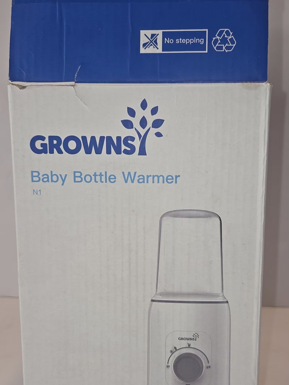 Growns Baby Bottle Warmer in White — Quick, Gentle Warming